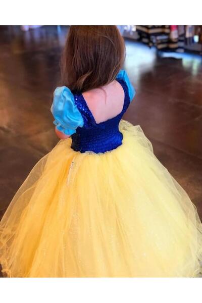 moona kids 3-9 Yaş Kız Çocuk Pamuk Prenses Abiye