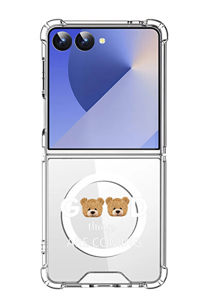 Theodor غلاف لهاتف Samsung Galaxy Z Flip 7 متوافق مع MagSafe، غطاء مقاوم للصد...