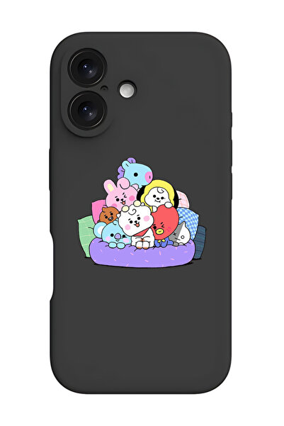 Theodor جراب حماية من السيليكون السائل المقاوم للصدمات لهاتف iPhone 16 باللون...