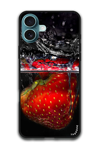 Theodor جراب واقٍ لجهاز i16 Plus (6.7) بوصة strawberries_splashes_splash