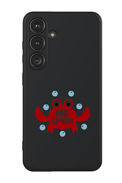 Theodor غطاء حماية سائل من السيليكون المقاوم للصدمات لهاتف سامسونج جالاكسي S25 (أسود) - ليتل كرابي