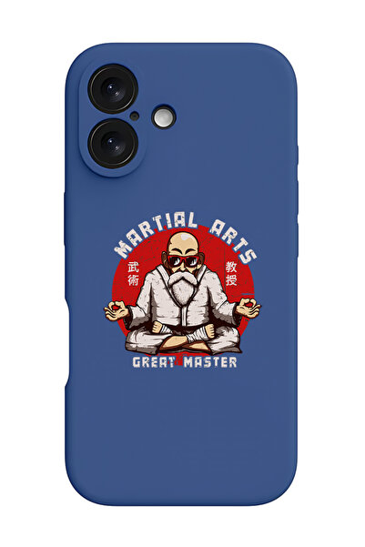 Theodor جراب حماية سيليكون سائل مقاوم للصدمات لهاتف iPhone 16 Plus أزرق - فنو...