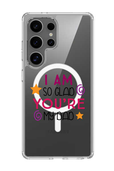 Theodor غلاف لهاتف Samsung Galaxy S25 Ultra متوافق مع MagSafe، غطاء أنا سعيد ...