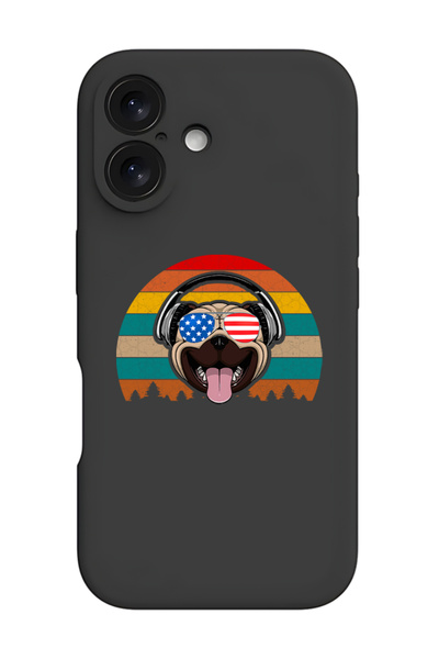 Theodor جراب حماية أسود من السيليكون السائل المقاوم للصدمات لهاتف iPhone 16 -...