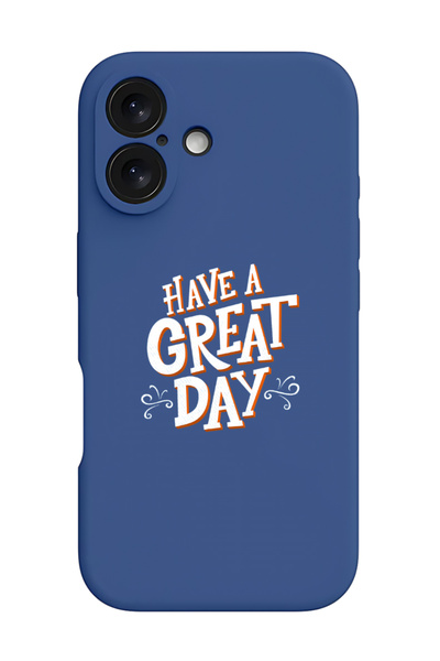 Theodor غطاء حماية سيليكون سائل مقاوم للصدمات لجهاز iPhone 16 باللون الأزرق -...