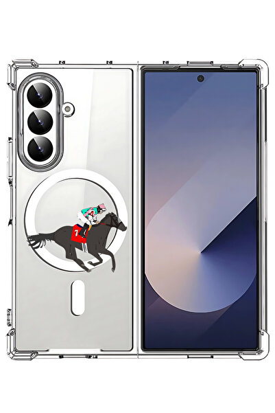 Theodor غلاف لهاتف Samsung Galaxy Z Fold 7 متوافق مع MagSafe، غطاء هاتف مقاوم...