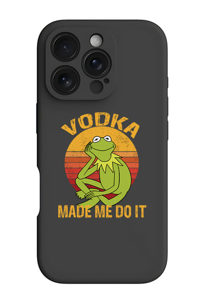 Theodor جراب حماية أسود من السيليكون السائل المقاوم للصدمات لهاتف iPhone 16 P...