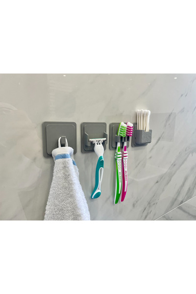 3D Bathroom Hanger Set of 4