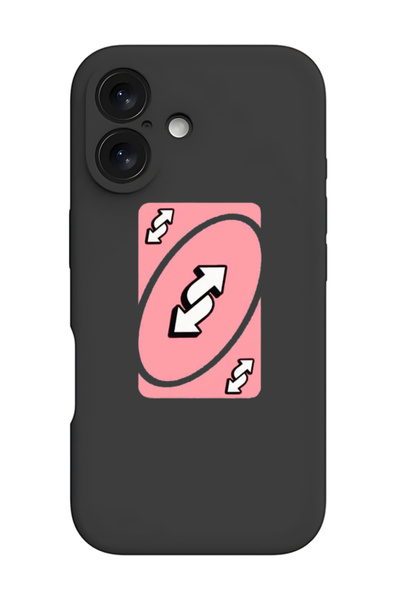 Theodor iPhone 16 Plus Black Protective Liquid Silicone Shockproof Case - Uno