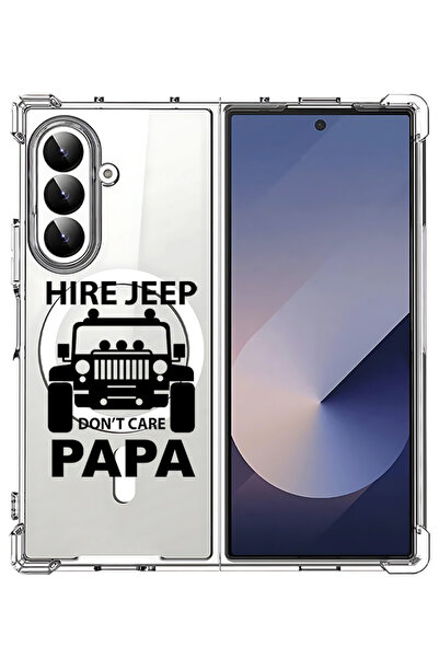 Theodor غلاف لهاتف Samsung Z Fold 7 من MagSafe، غطاء هاتف مقاوم للصدمات، لا ي...