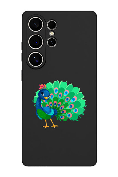 Theodor غطاء حماية سيليكون سائل مقاوم للصدمات لهاتف سامسونج جالاكسي S25 ألترا (أسود) - بيكوك