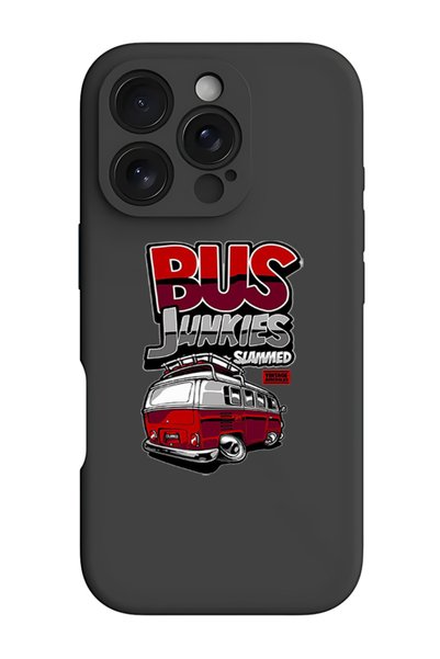 Theodor iPhone 16 Pro Black Protective Liquid Silicone Shockproof Case - Bus ...