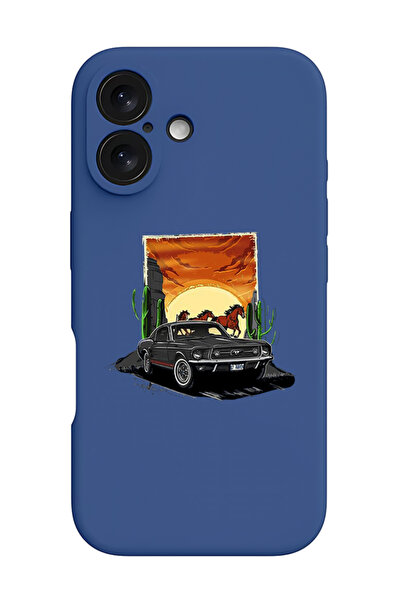 Theodor غطاء حماية سيليكون سائل مقاوم للصدمات لجهاز iPhone 16 Plus باللون الأ...