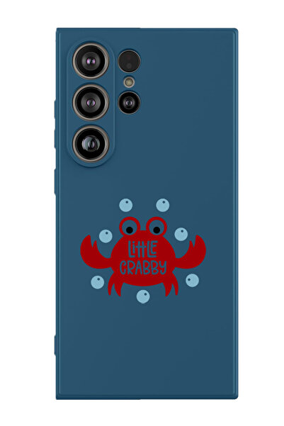 Theodor غطاء حماية سائل من السيليكون المقاوم للصدمات لهاتف سامسونج جالاكسي S25 ألترا (أزرق) - ليتل كرابي