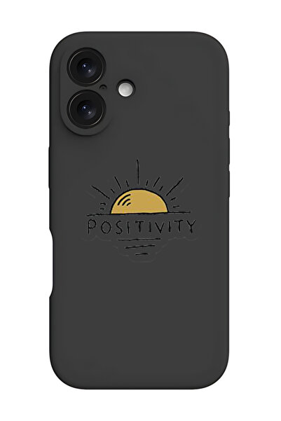 Theodor جراب حماية سيليكون سائل مقاوم للصدمات لهاتف iPhone 16 Plus أسود - إيج...