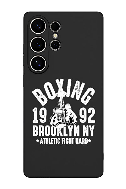 Theodor جراب واقٍ من السيليكون السائل المقاوم للصدمات لهاتف سامسونج جالاكسي S25 ألترا (أسود) - بوكسينج بروكلين