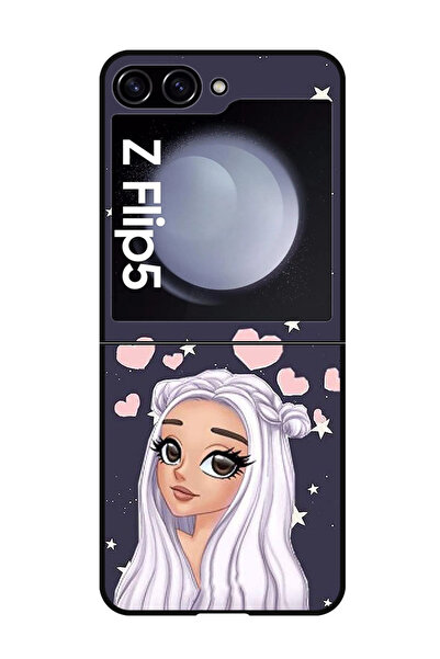 Theodor جراب واقٍ مضاد للخدش والصدمات لهاتف Samsung Galaxy Z Flip 5 بخلفية نج...