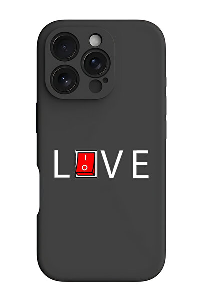 Theodor غطاء حماية سيليكون سائل مقاوم للصدمات لهاتف iPhone 16 Pro أسود - مباشر