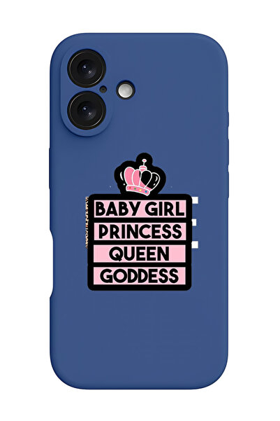 Theodor غطاء حماية سيليكون سائل مقاوم للصدمات لهاتف iPhone 16 Plus أزرق - أمي...