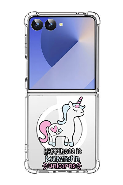 Theodor غلاف لهاتف Samsung Galaxy Z Flip 7 متوافق مع MagSafe، غطاء مقاوم للصد...