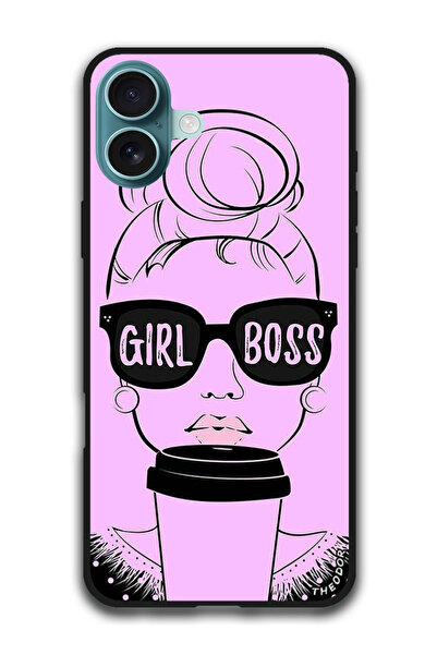 Theodor جراب واقٍ مضاد للخدش والصدمات لهاتف iPhone 16 (6.1) بوصة، خلفية وردية...