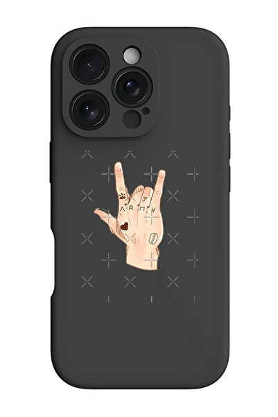 Theodor غطاء حماية سيليكون سائل مقاوم للصدمات لهاتف iPhone 16 Pro Max أسود - ...