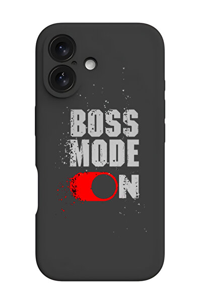 Theodor جراب حماية أسود من السيليكون السائل المقاوم للصدمات لهاتف iPhone 16 -...