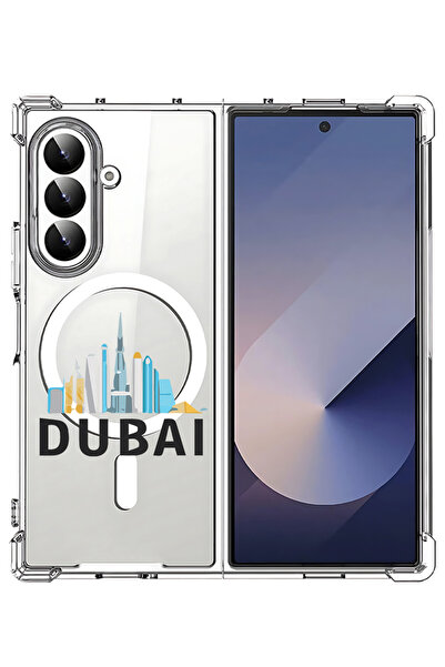 Theodor غلاف لهاتف Samsung Galaxy Z Fold 7 متوافق مع MagSafe، غطاء هاتف مقاوم...