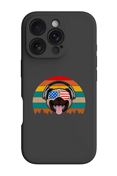 Theodor جراب حماية سيليكون سائل مقاوم للصدمات لهاتف iPhone 16 Pro Max أسود - ...