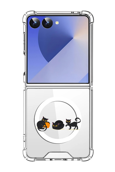 Theodor غلاف لهاتف Samsung Galaxy Z Flip 7 متوافق مع MagSafe، غطاء مقاوم للصد...