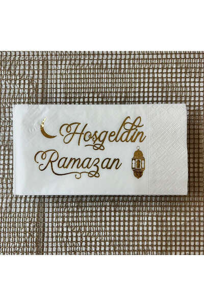 ZERO LAND - Ramazana Special 16-Piece Printed Napkin (Welcome Ramadan Model 2) Zrnet