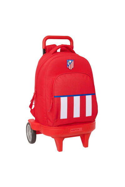 Atlético Madrid School Rucksack with Wheels Atlético Madrid Red 33 x 45 x 22 cm