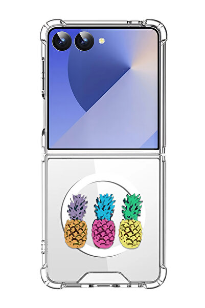 Theodor غلاف لهاتف Samsung Galaxy Z Flip 7 متوافق مع MagSafe، غطاء هاتف مقاوم...