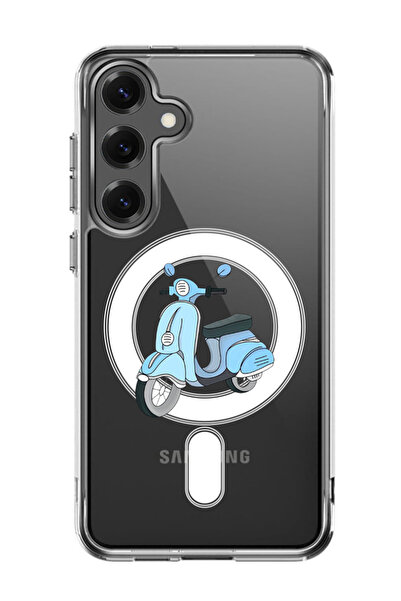 Theodor غلاف لهاتف Samsung Galaxy S25 Plus مقاس 6.7 بوصة متوافق مع MagSafe، غطاء هاتف مقاوم للصدمات من Vespa