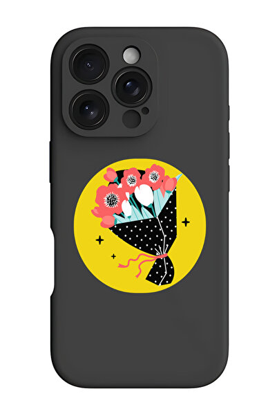 Theodor جراب حماية من السيليكون السائل المقاوم للصدمات لهاتف iPhone 16 Pro Ma...