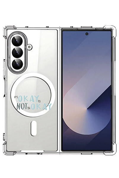 Theodor غلاف لهاتف Samsung Galaxy Z Fold 7 متوافق مع MagSafe، غطاء هاتف مقاوم...