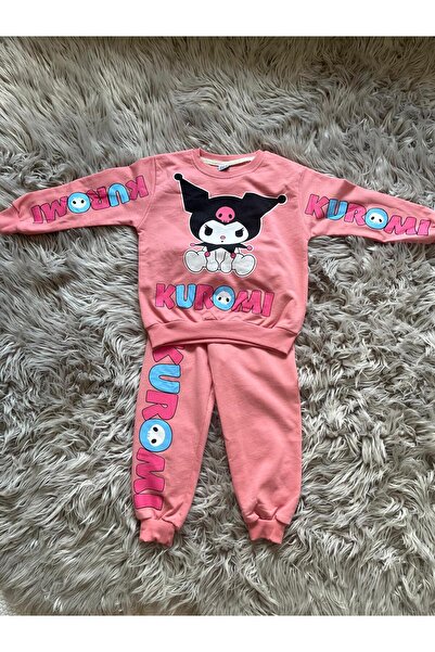 Cyber Kuromi Model Girl's Top and Bottom Tracksuit Set