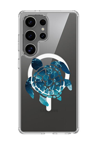 Theodor غلاف لهاتف Samsung Galaxy S25 Ultra متوافق مع MagSafe، غطاء Blue Turtle