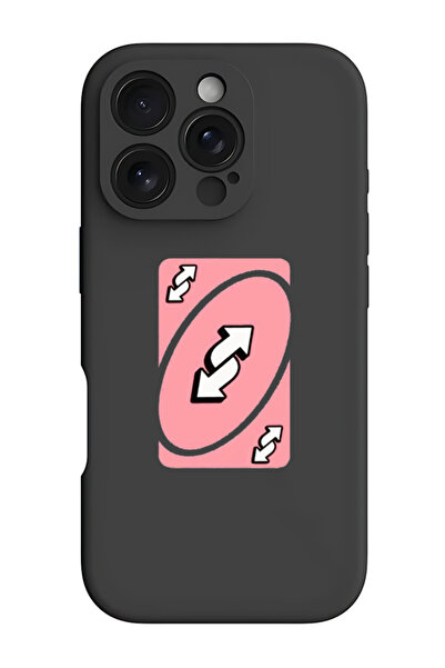 Theodor iPhone 16 Pro Max Black Protective Liquid Silicone Shockproof Case - Uno