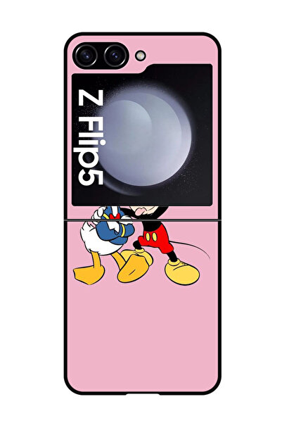 Theodor جراب واقٍ مضاد للخدش والصدمات لهاتف Samsung Galaxy Z Flip 5 ميكي دونا...