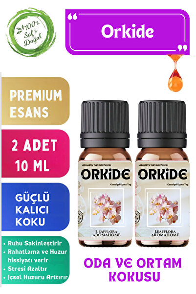 LeafFlora AromaHome Orkide - Esansiyel Uçucu Yağ - Aromatik Oda ve Ortam Koku...