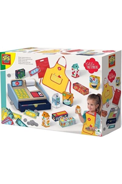Ses Mega set de joaca supermarket, SES, Lemn