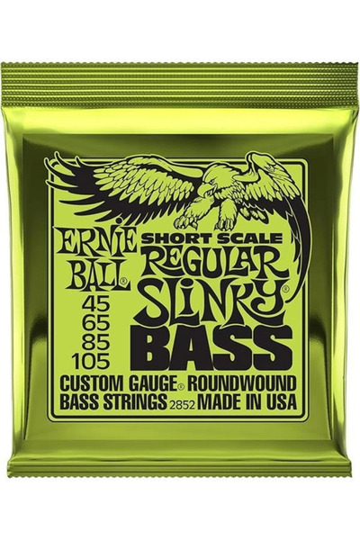 AyrStore Normal Slinky Nikel Yara Kısa Ölçekli Bas Telleri, Ölçü 50-105