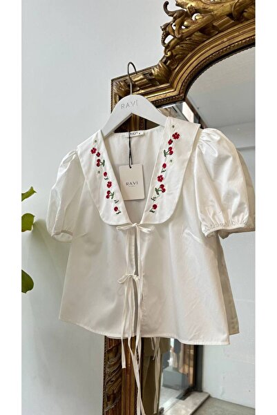 MODA Kiraz Detaylı Şal Yaka Gömlek