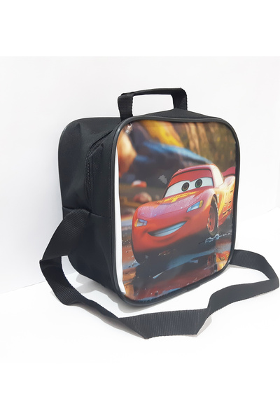 renkli çiçekler Lunch Bag Patterned 22X22X12 cm Lunch Bag with Thermos for School