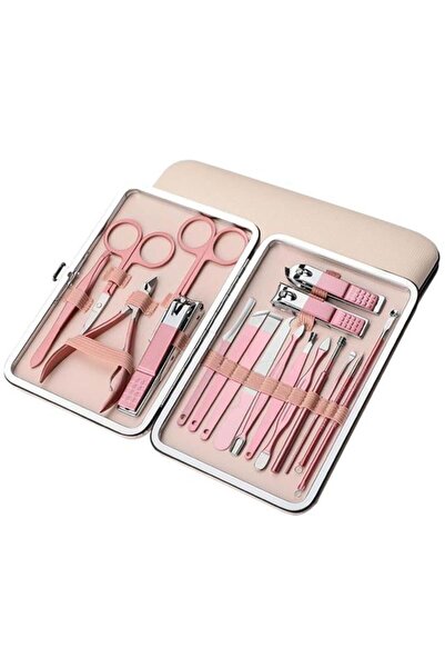 İMEXTECH Sunup Sn-27097 Stainless Steel 18in1 Professional Manicure Nail Care Set