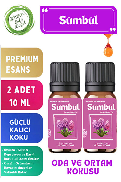 LeafFlora AromaHome Sümbül - Esansiyel Uçucu Yağ - Aromatik Oda ve Ortam Koku...