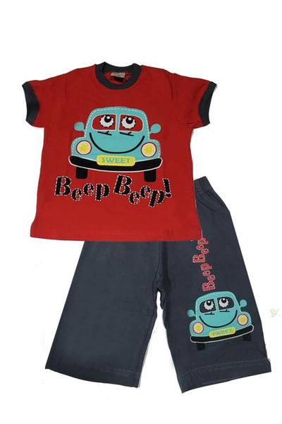 diletrend Set Capri cu model mașină pentru băieți