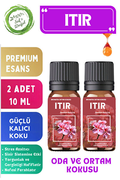 LeafFlora AromaHome Itır - Esansiyel Uçucu Yağ - Aromatik Oda ve Ortam Kokusu...