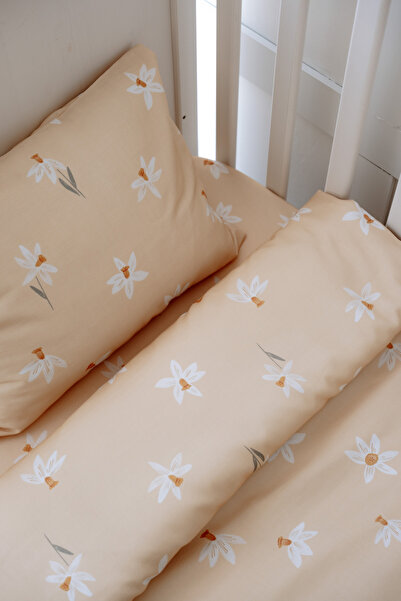 NOU طقم غطاء لحاف سرير من نرجس أورجانيك (80X120 - 35x45 - 60x120) -Spiring Da...